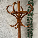 Vintage wooden parrot coat rack