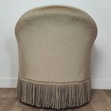 Velvet toad armchair