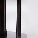 Table d’appoint en chêne cubiste tchèque restaurée insolite, Tchéquie, 1910-1919
