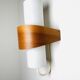 Nx40 Wall Lamp In Wood And Opal Glass By Louis Kalff For Philips, The Netherlands, 1950S