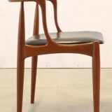 Set of 6 chairs Johannes Andersen voor Uldum stoelen -