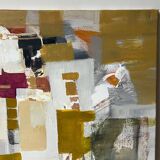 Abstract acrylic painting canvas