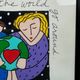 Sandra Magsamen, Love makes the world go around, technique mixte, c. 1990