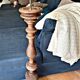 Large hand-patinated wooden candlestick – 100 cm – Unique piece