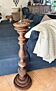 Large hand-patinated wooden candlestick – 100 cm – Unique piece