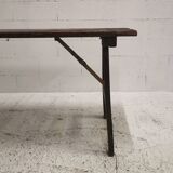 Antique folding solid wood table
