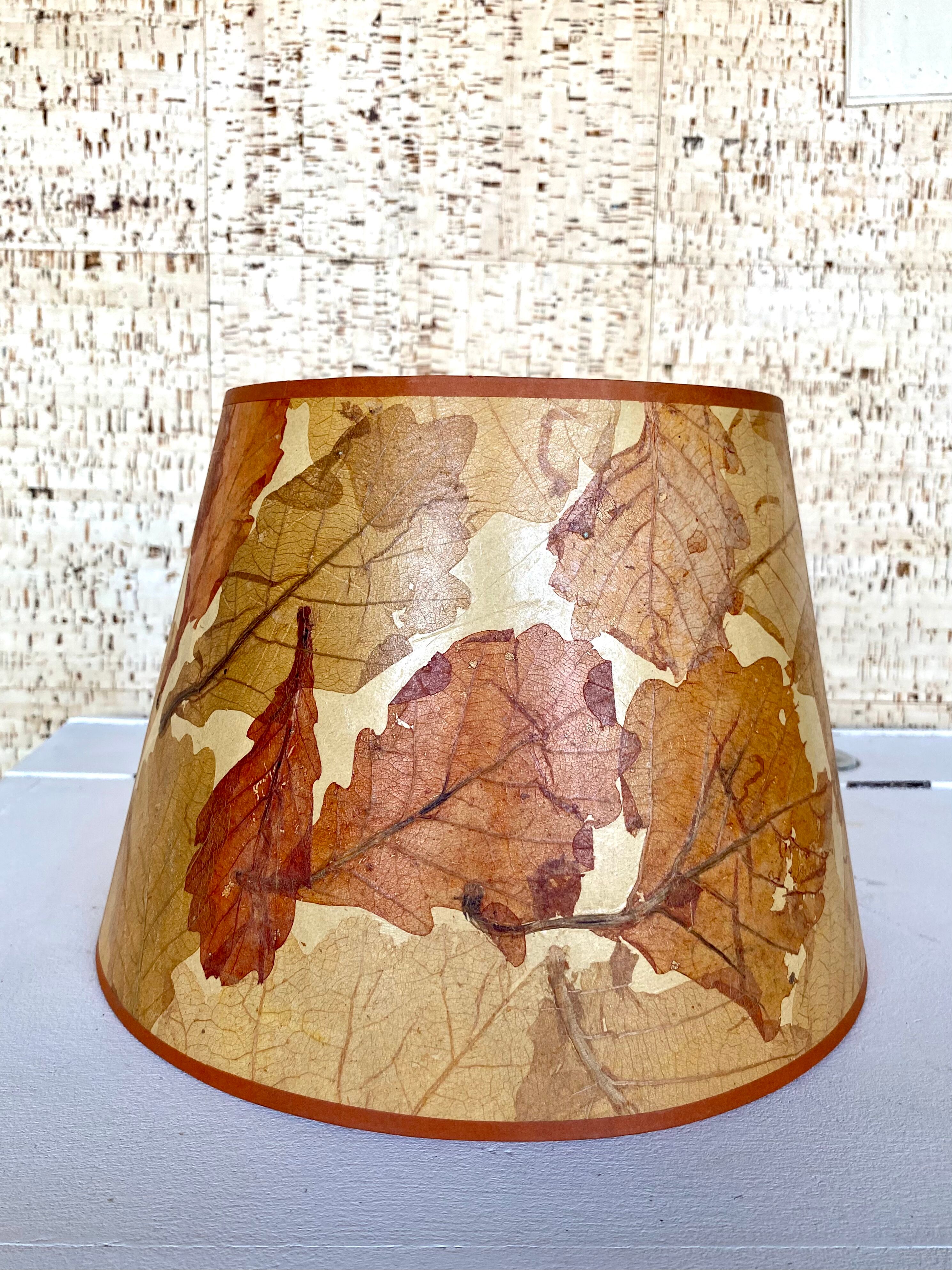 Paper herbarium lampshade, 70s