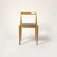 Set of 4 fully restored dining chairs produced by Drevotvar, Czechoslovakia, 1960 Kvadrat Fabric