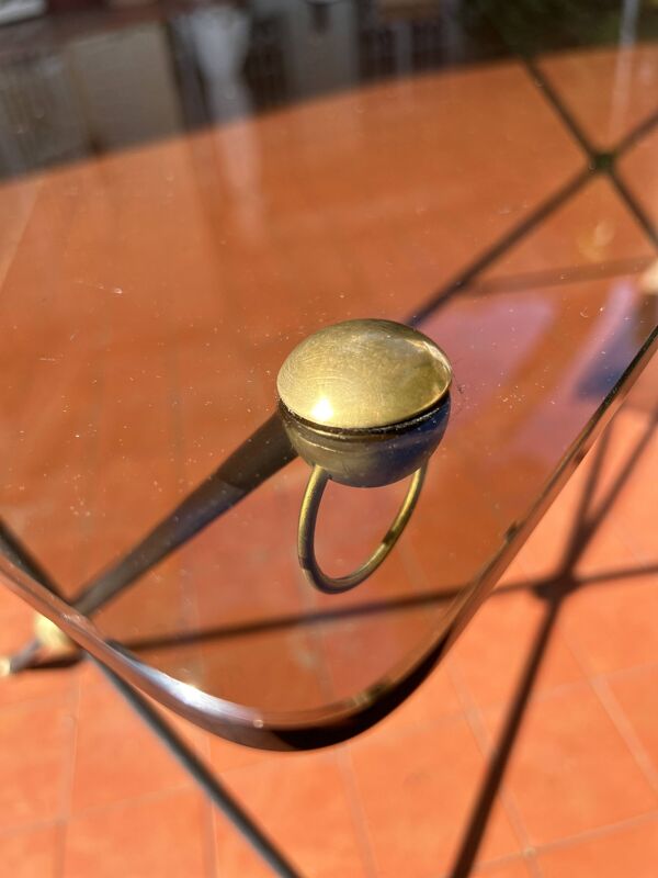 Table basse en verre fumé