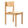 70s bentwood stacking chair in beech stain