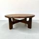 Vintage Danish Brutalist coffee table in oak, 1960s