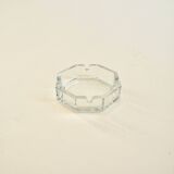 Octagonal glass ashtray