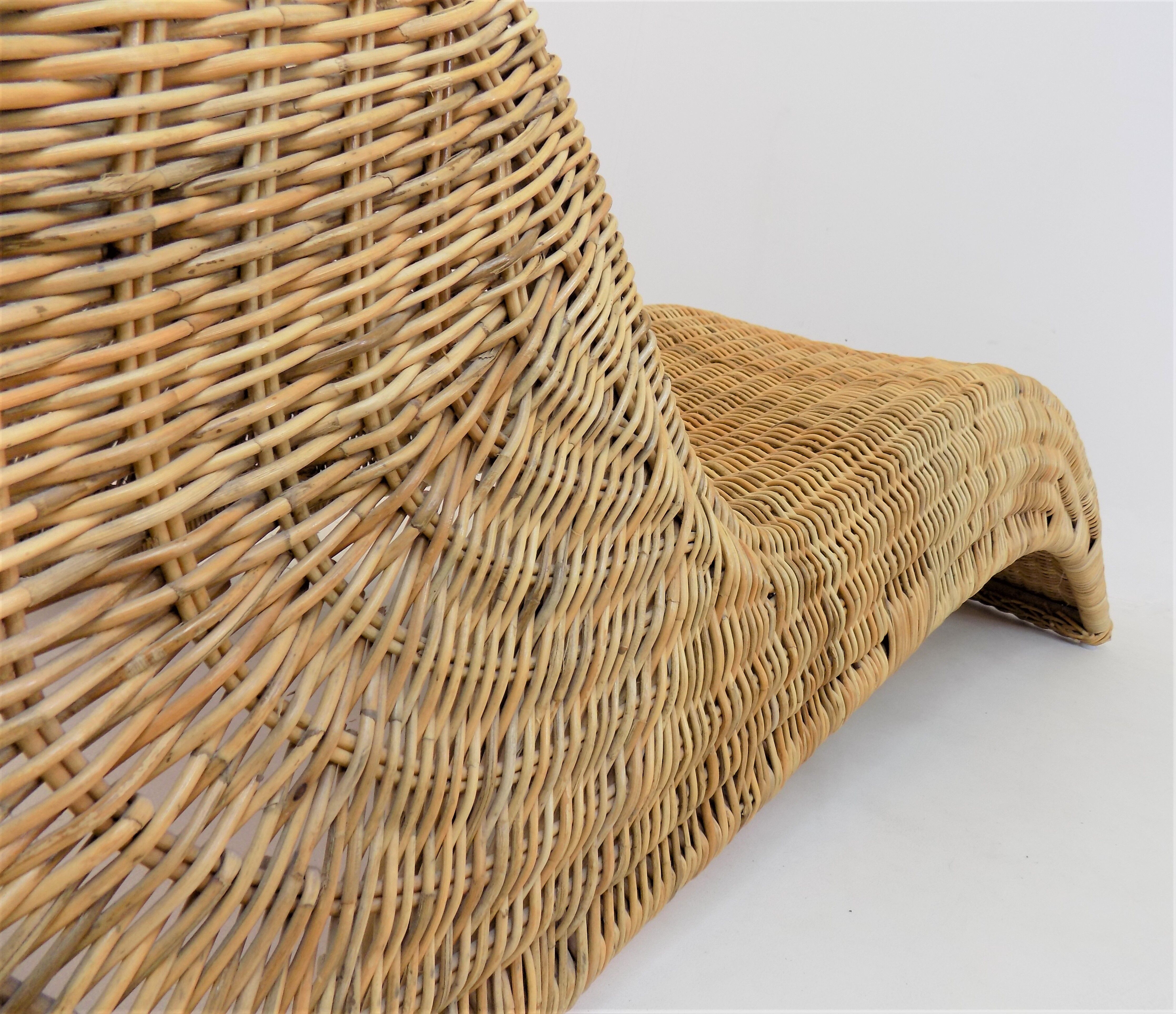 Chaise longue Karlskrona en rotin par Karl Malmvall