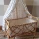 Rattan doll cradle bed