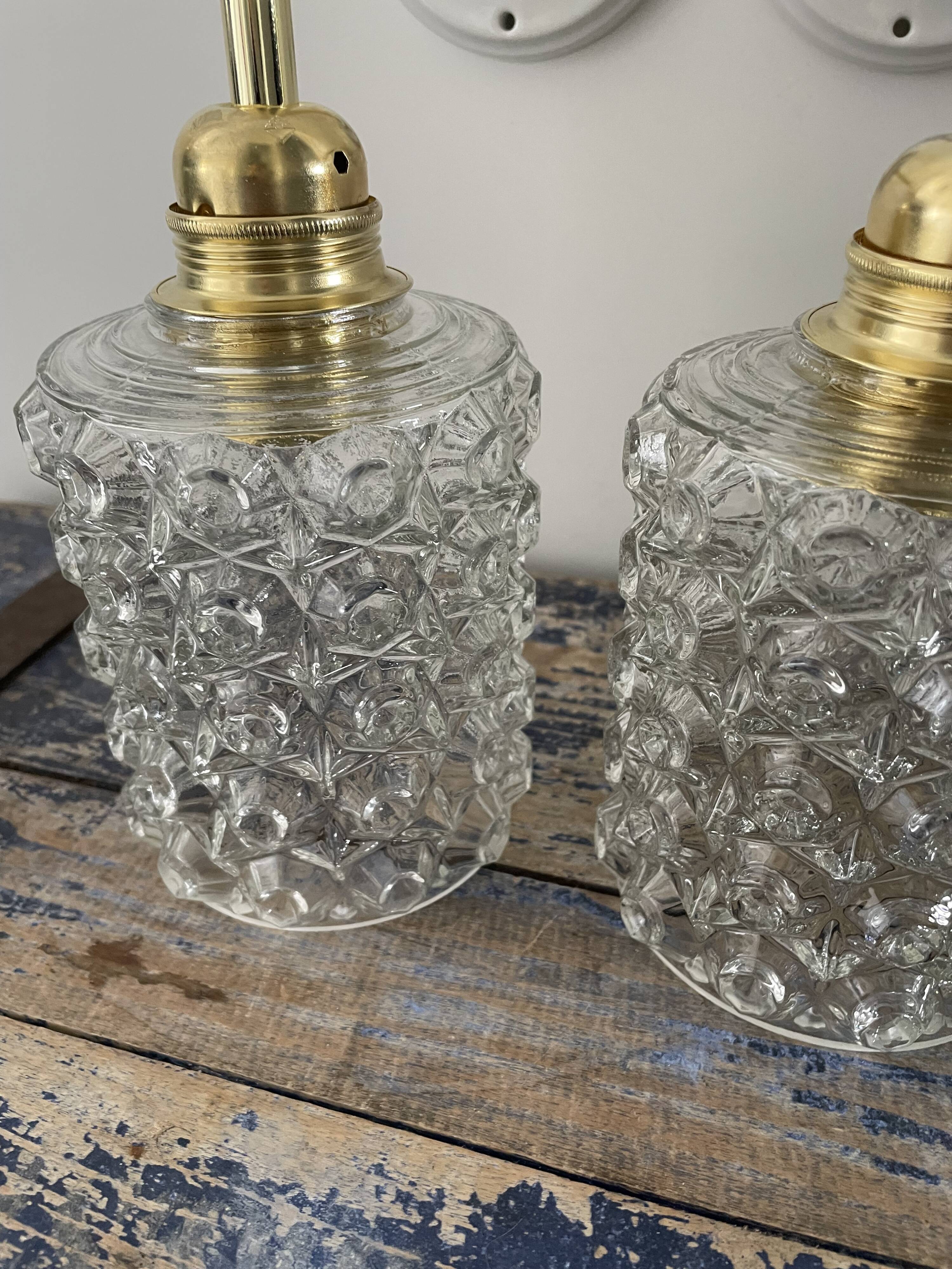 Paire d’appliques murales vintage