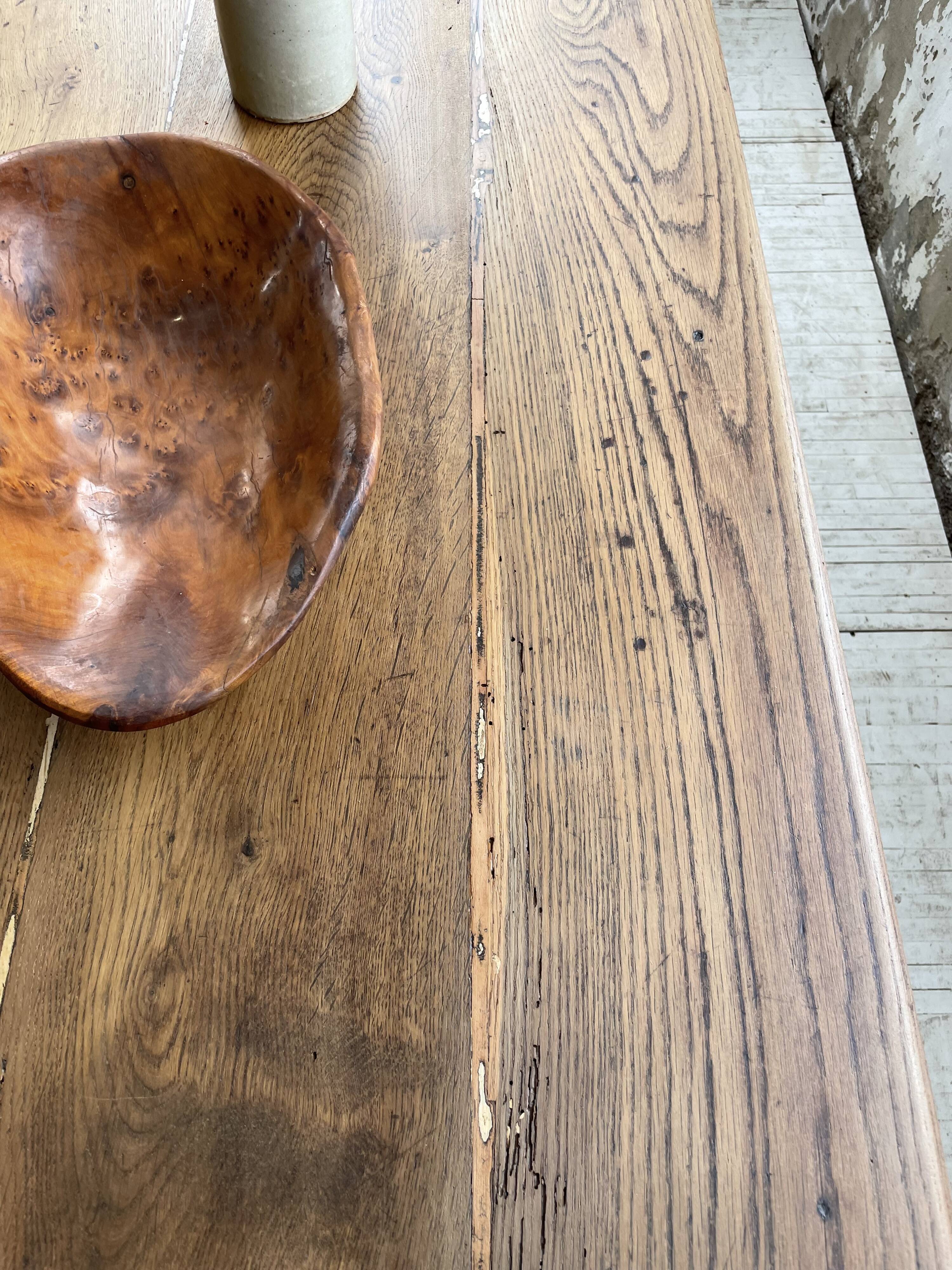 Oak farmhouse table