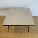 Gray height-adjusted coffee / dining room table, by Rudolf Wolf for Elsrijk
