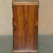 Vintage walnut commode with sliding top in Butler style.