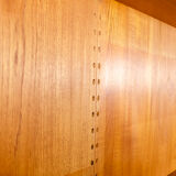 Modular wall system with panels Cado Poul Cadovius teak years 1959