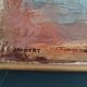 Vintage oil painting of flowers signed Jaobert
