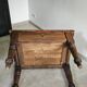 Rustic antique French farmhouse work table, Louis Philippe island