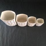 4 pot à épices vintage