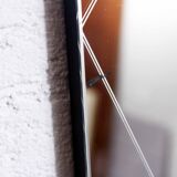 Free-form engraved mirror, 33x53 cm