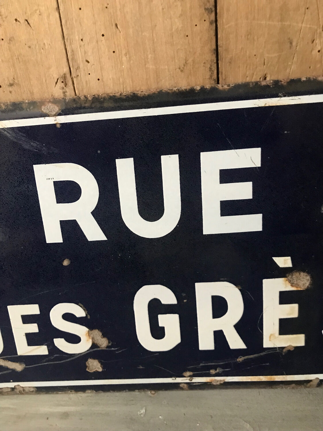 Plaque émaillée de rue