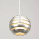 Vintage Italian Aluminum Beehive Pendant Lamp, 80s