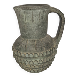 Vintage terracotta vase pitcher from the Parthenon factory, Spain.