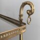 Neo-classical table in gilded metal and glass