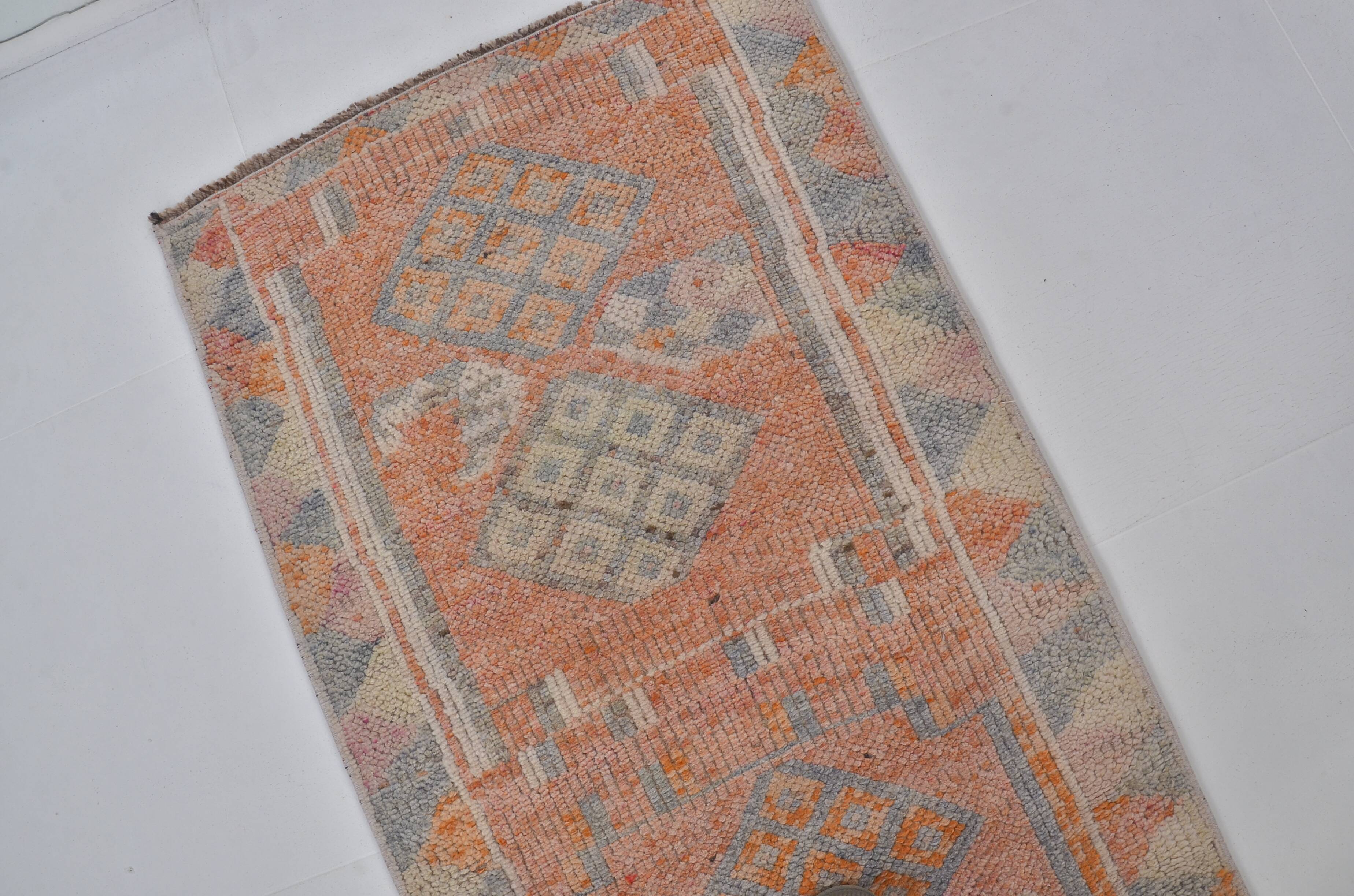 Vintage Decorative Oushak Runner Rug sku 2272