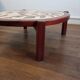 Ceramic coffee table and wood 1970 Raynaud