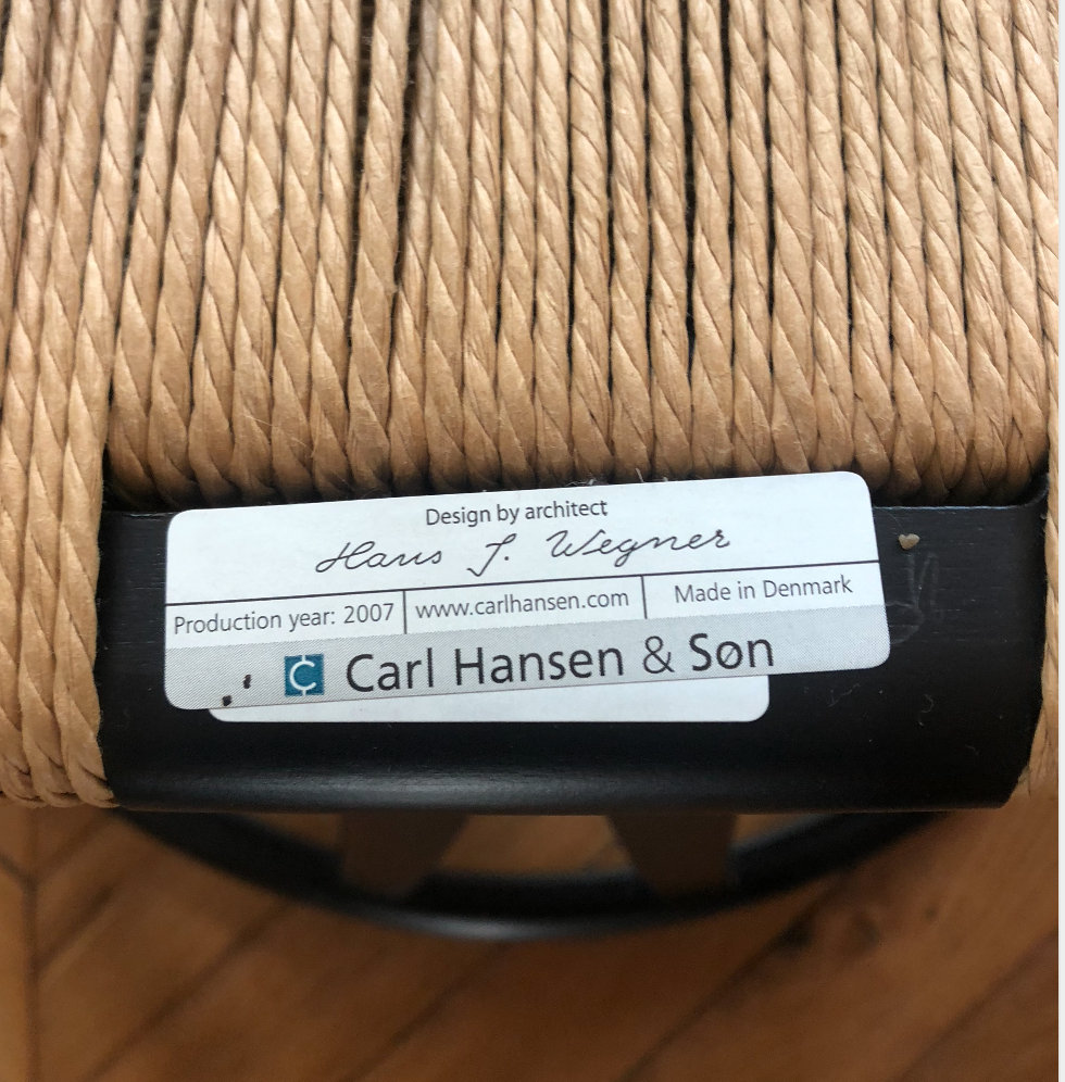 Set of 4 CH24 Wishbone chairs by Hans Wegner for Carl Hansen.