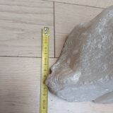 Bust of a woman in a block of alabaster