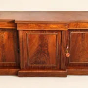 Large buffet in flame mahogany, William IV / Regency columns.
