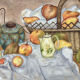 Tableau nature morte encadrée années 80