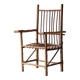 Brutalist armchair made of hazel branches, circa 1970.