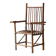 Brutalist armchair made of hazel branches, circa 1970.