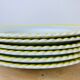 Set of 6 vintage hollow plates in earthenware