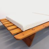 Pair of vintage  Perriand style  pine benches