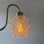 Lot 3 ancienne appliques en verre bulle vintage