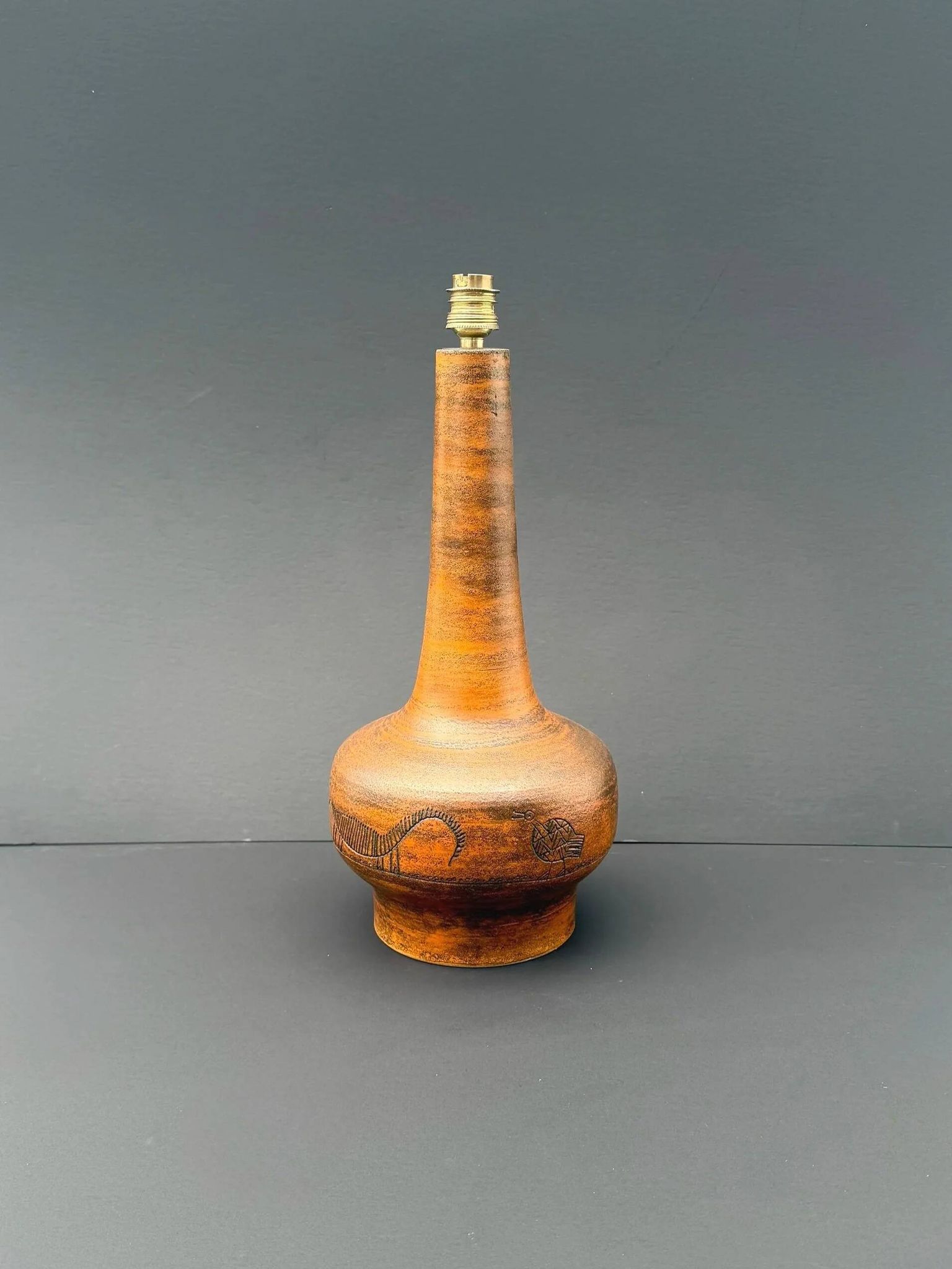 Pied de lampe de Jacques Blin en céramique, 1960