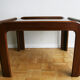 Table basse en teck et verre fumé 1970