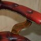 Chaise de capitaine Chesterfield victorienne en cuir