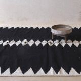 Black Kilim Rug - 303 x 203 cm