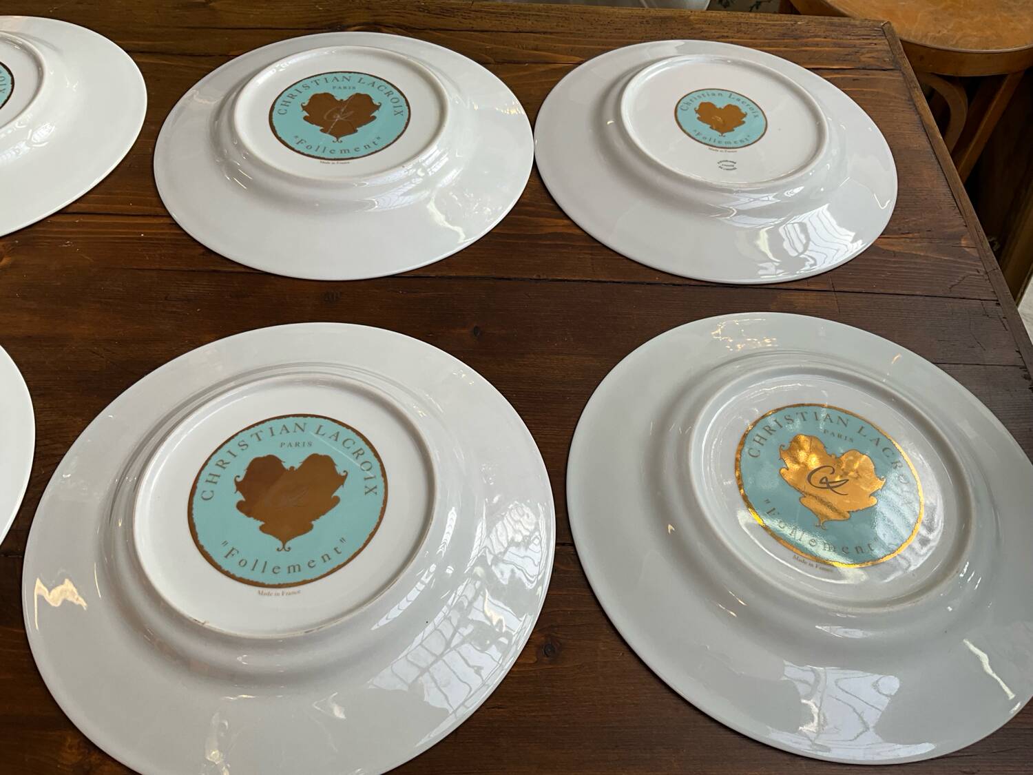 Assiettes modèle Follement de Christian Lacroix
