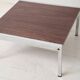 Chrome and rosewood coffee table, 1970s