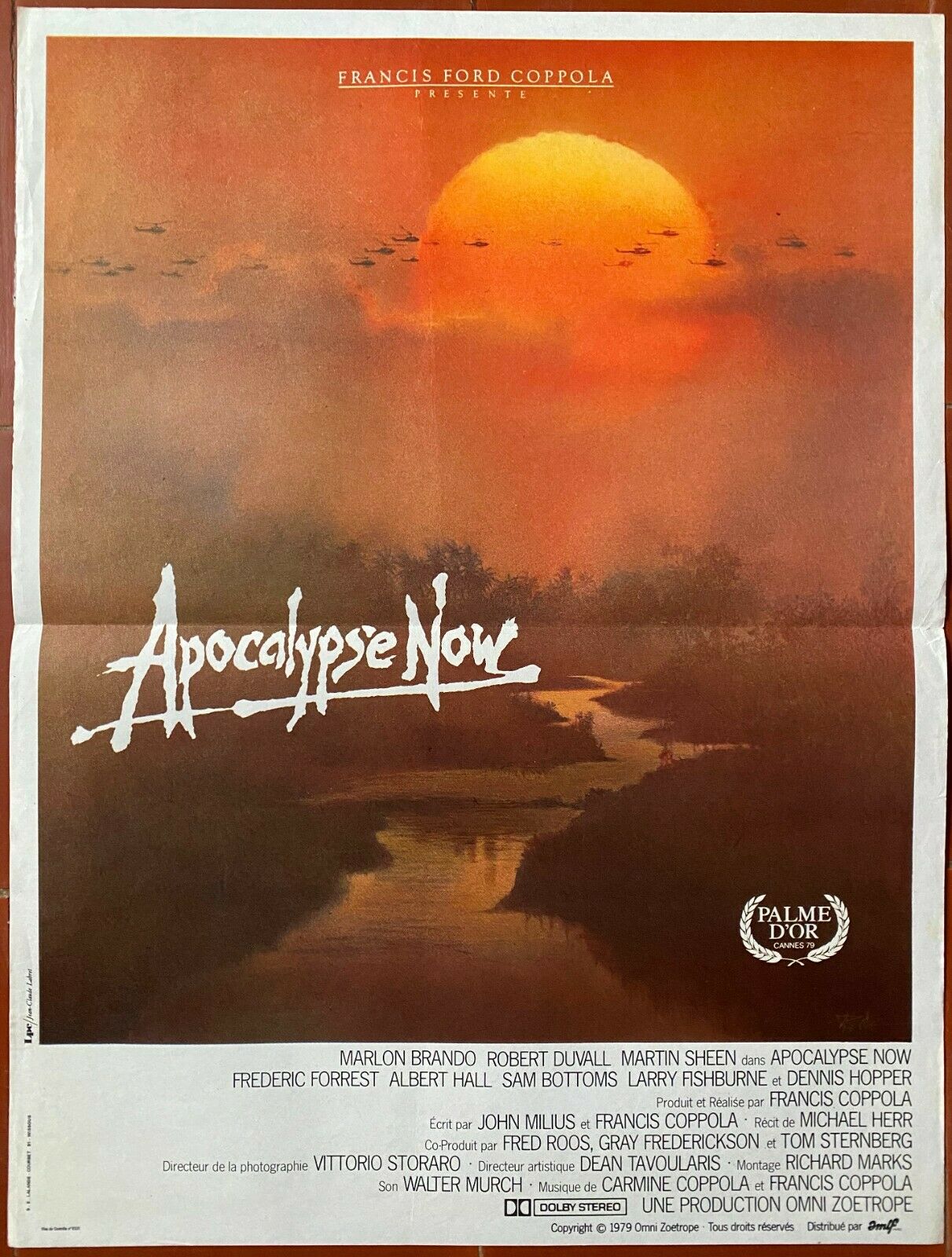 Original movie poster "Apocalypse now" Francis Ford Coppola 40x60cm 1979