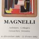 Affiche originale d'exposition Galerie Karl Finker, 1981-82